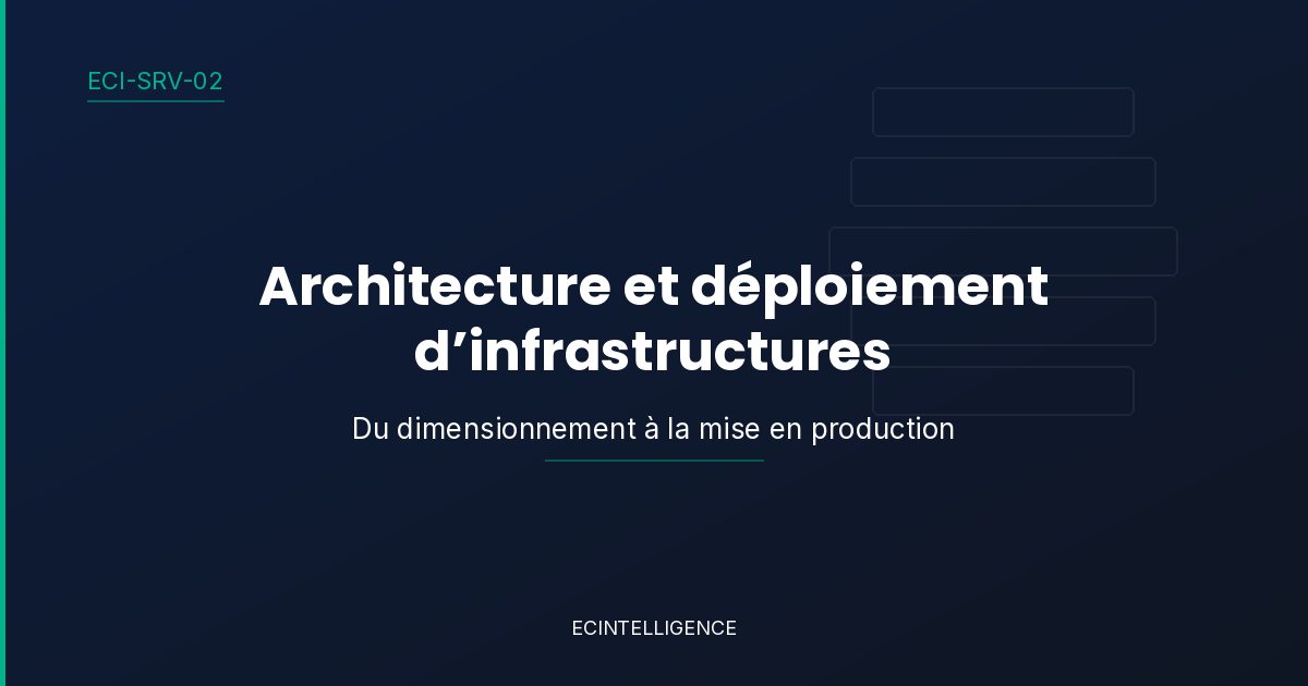 Architecture et déploiement d’infrastructures